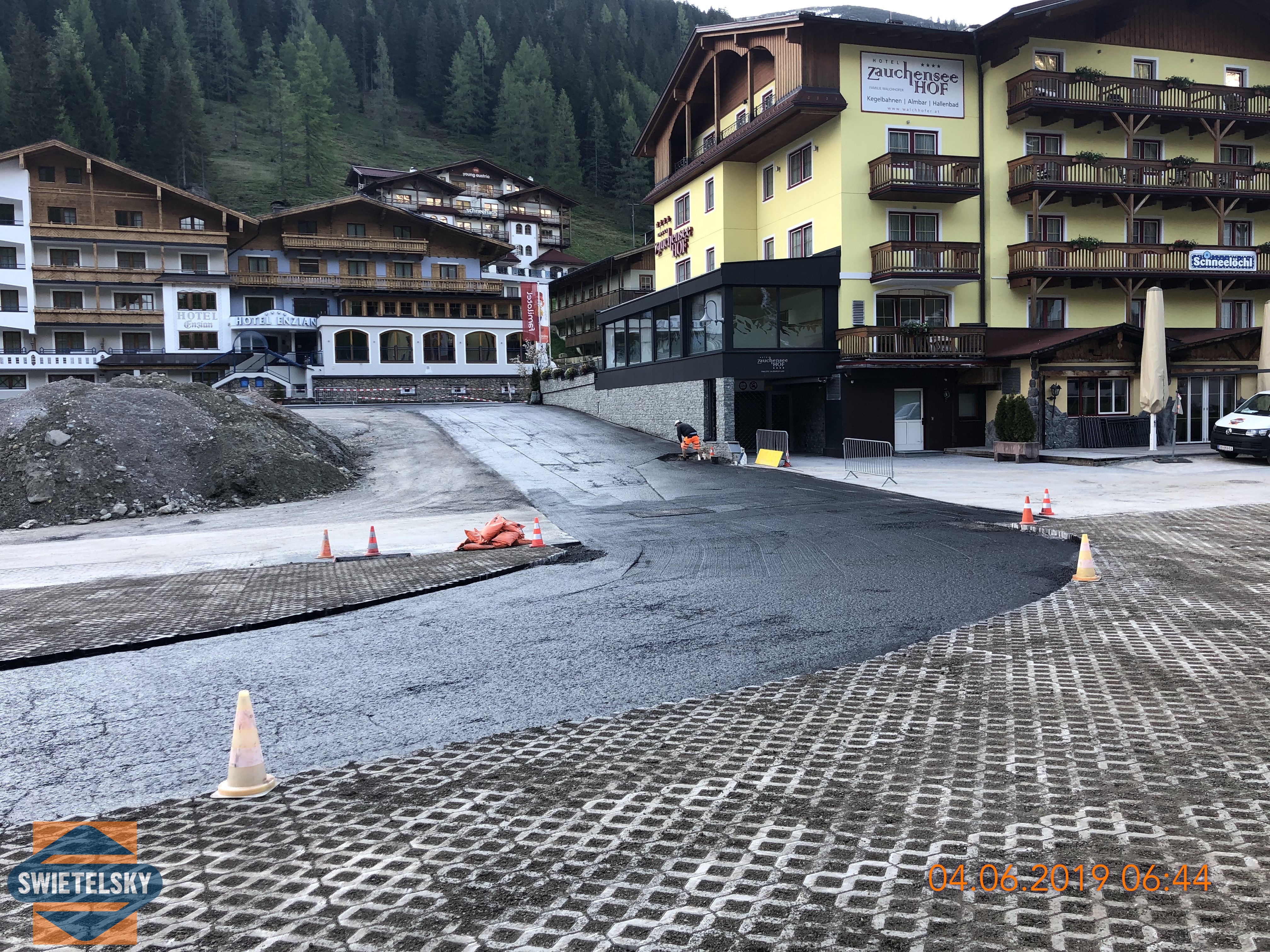 Zauchensee Liftgesellschaft Parkplatzsanierung - Stavby silnic a mostů