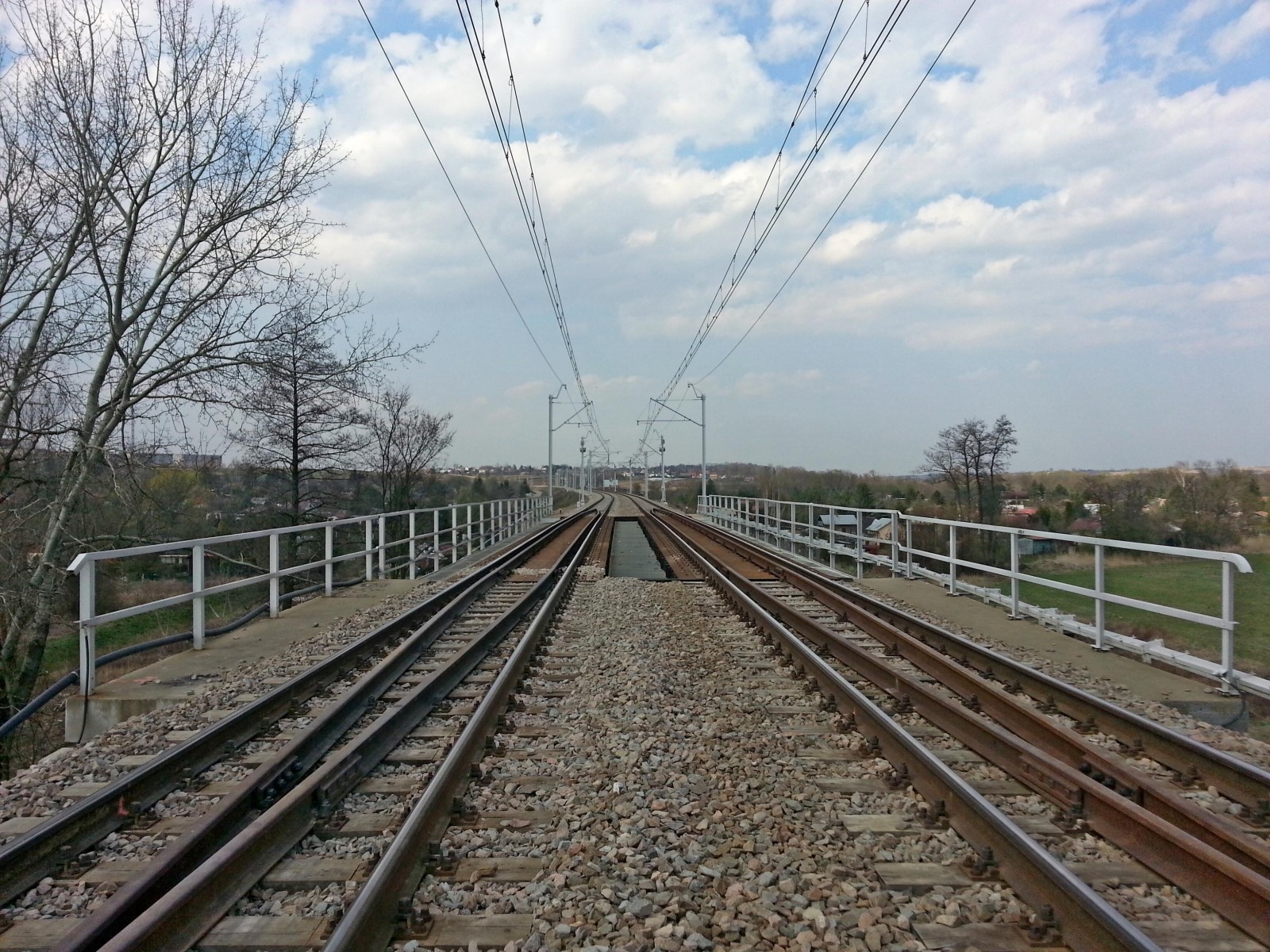 Prace budowlane na torze kolejowym, Kraków  - Železniční stavby