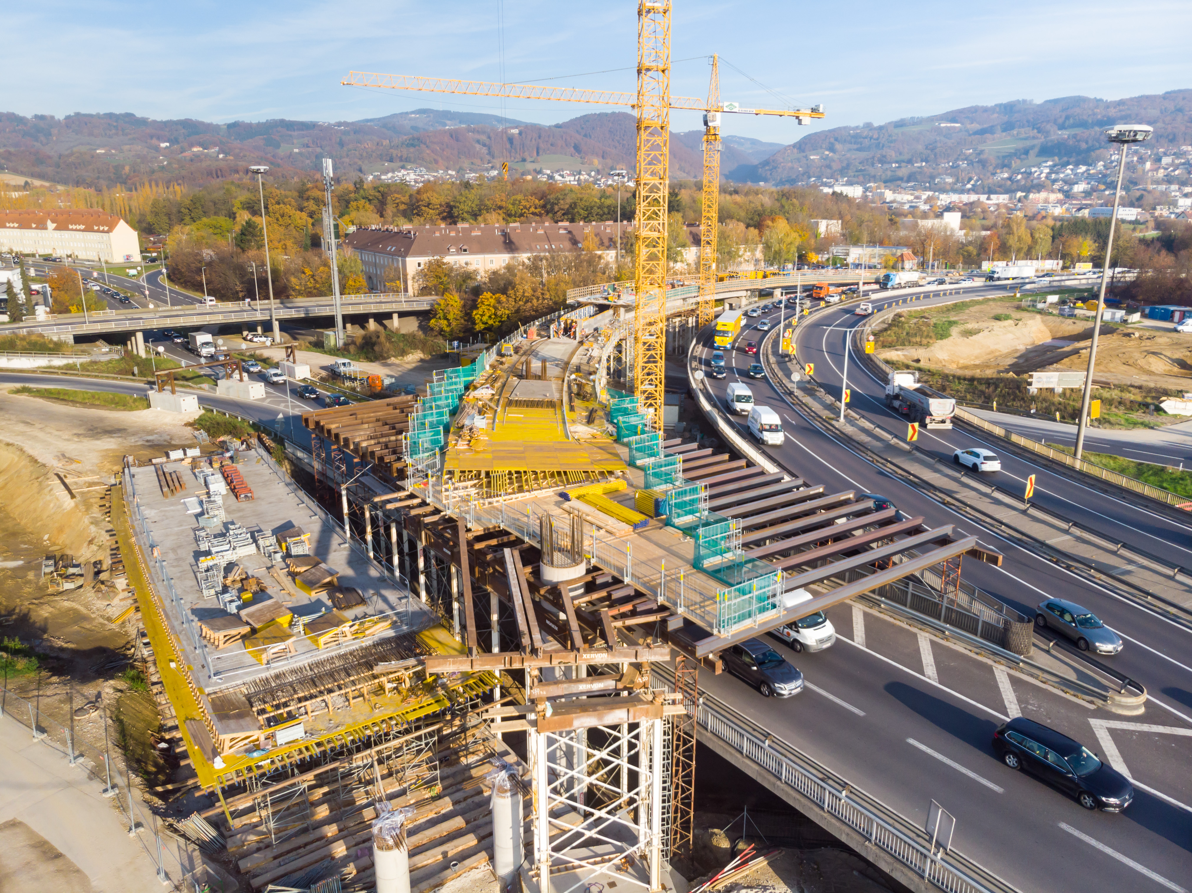Linz A7 Bypassbrücken  - Stavby silnic a mostů
