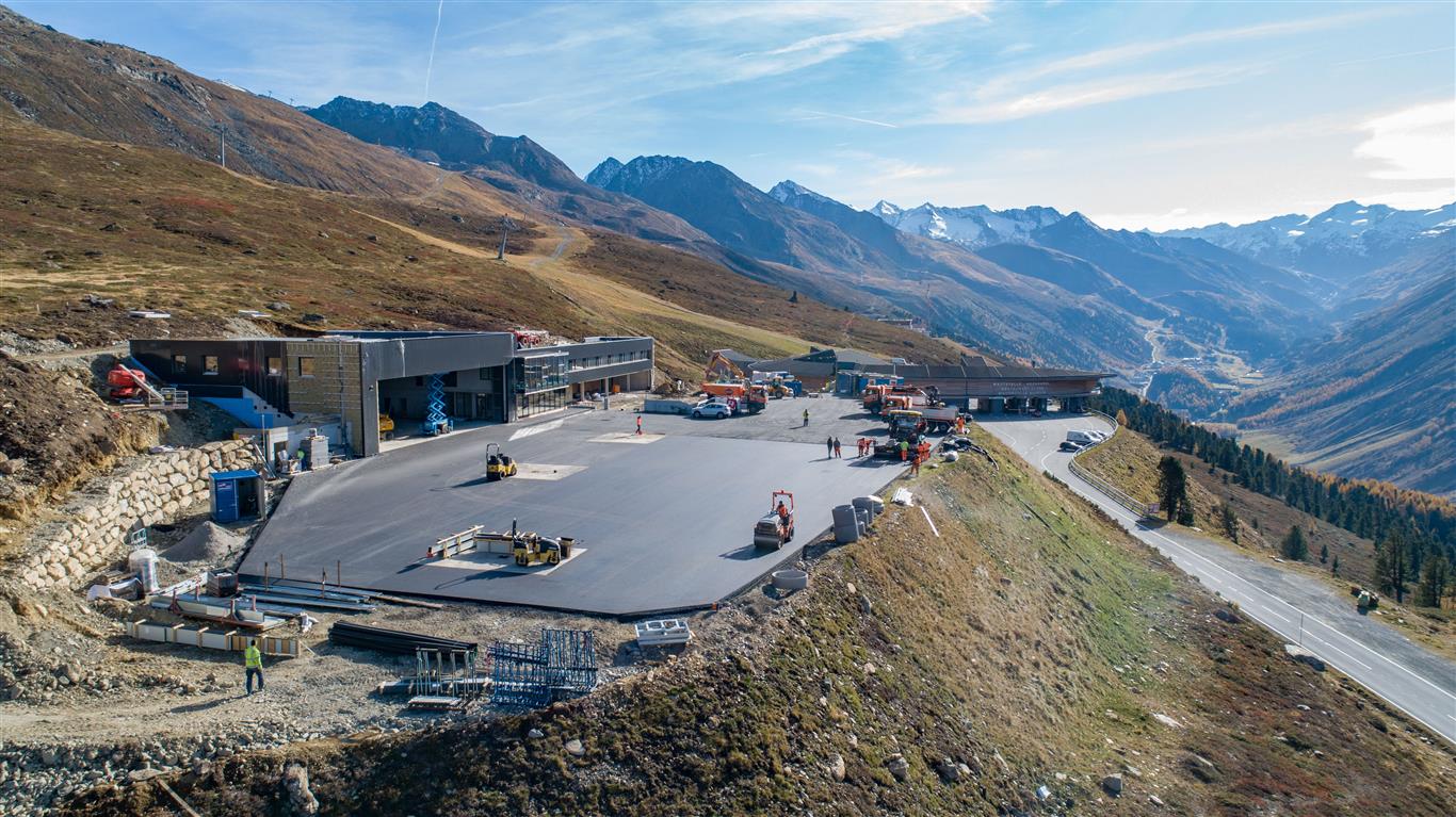 Heliport Hochgurgl - Stavby silnic a mostů