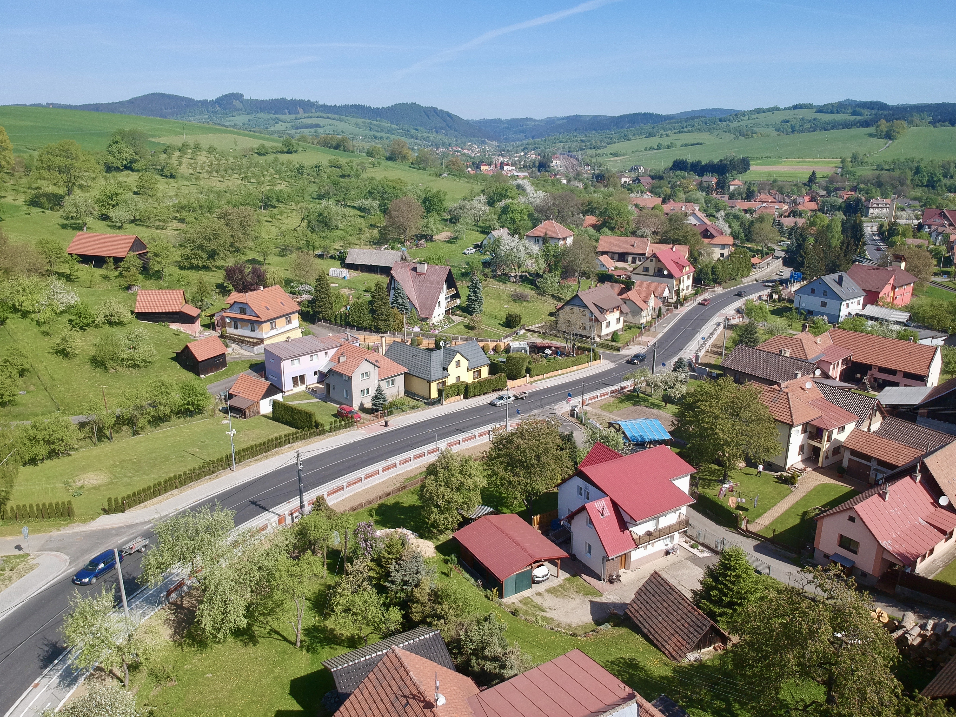 Horní Lideč – revitalizace dopravního prostoru - Stavby silnic a mostů