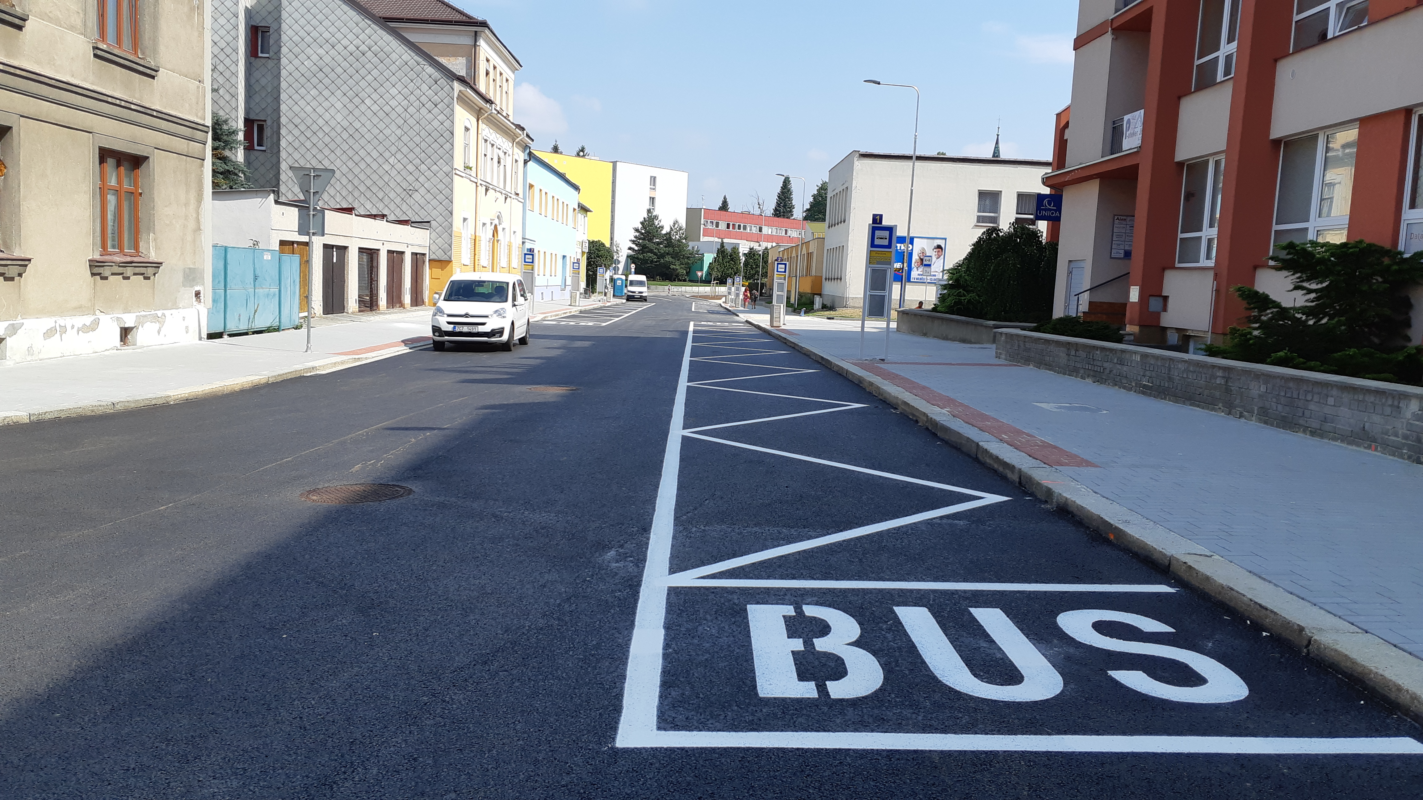 Jindřichův Hradec – rekonstrukce ul. Pravdova, terminál MHD - Stavby silnic a mostů