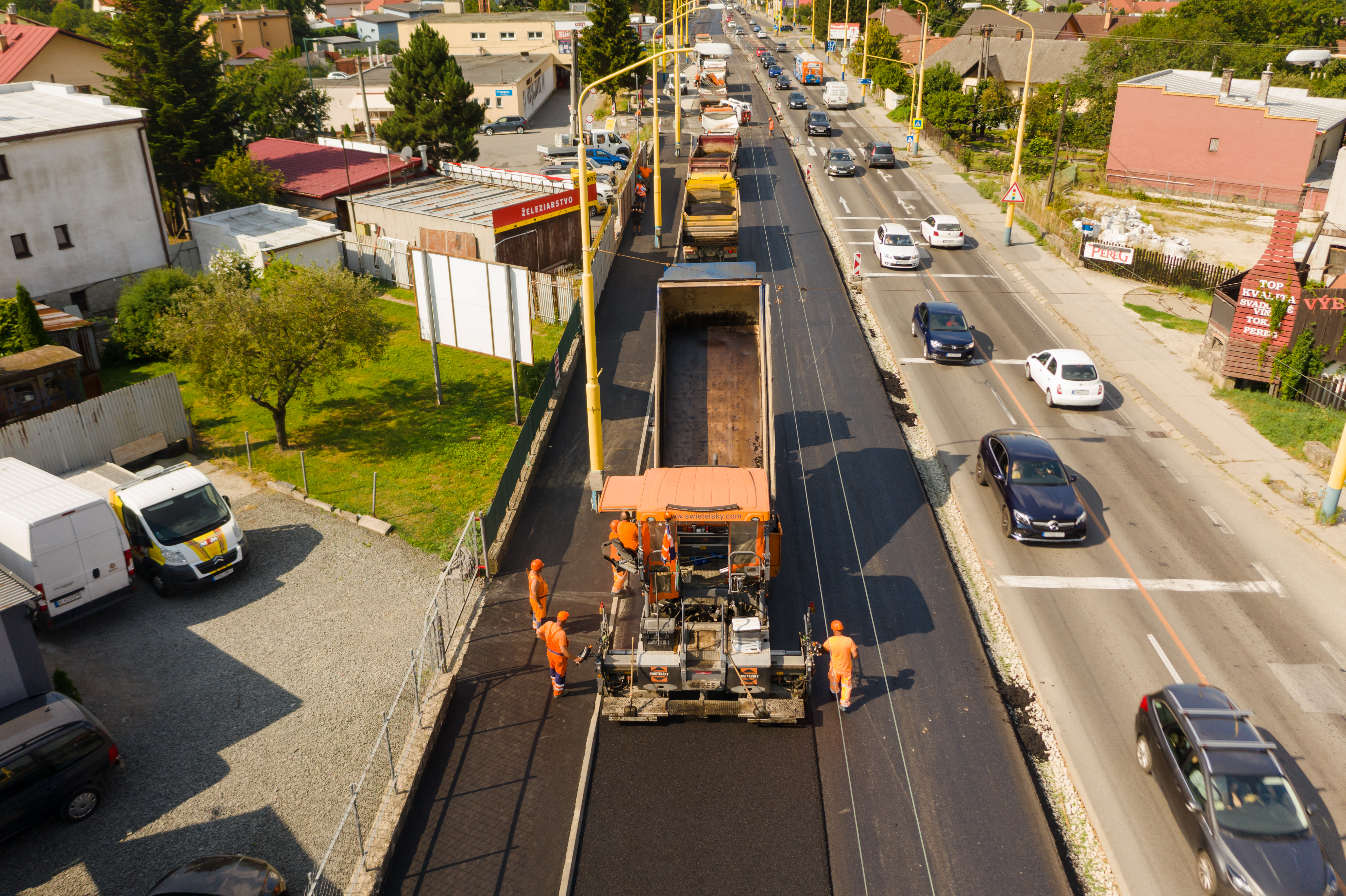 Rekonštrukcia cesty v Prešove - Stavby silnic a mostů