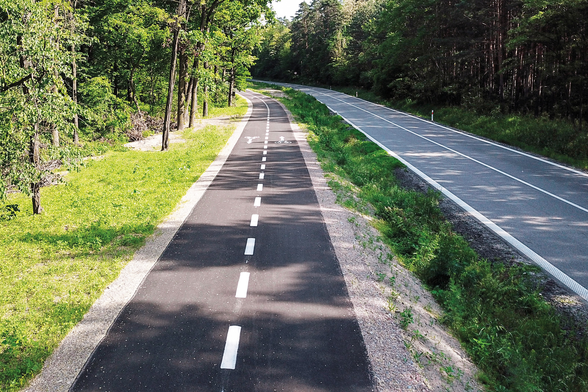 Cyklostezka, Hodonín - Ratíškovice - Stavby silnic a mostů