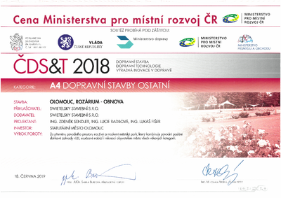 ČESKÁ DOPRAVNÍ STAVBA, TECHNOLOGIE, INOVACE 2018 1