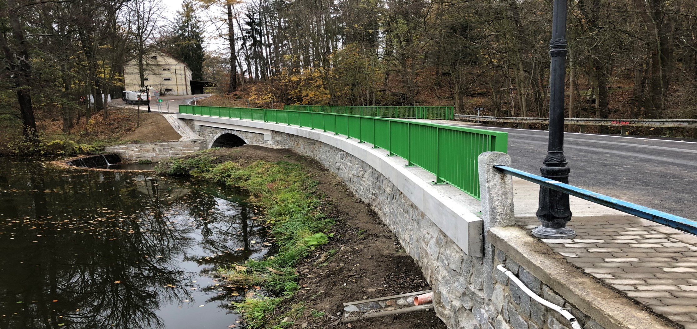 Most, Kamenice nad Lipou - Stavby silnic a mostů