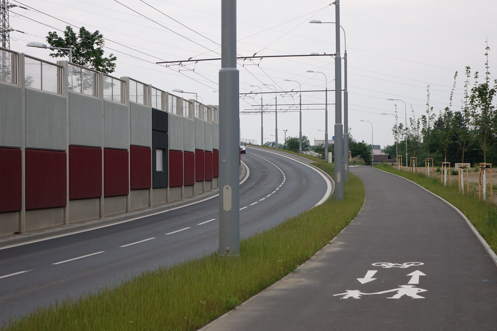 Uzel Plzeň, 3. stavba - přesmyk domažlické trati - Stavby silnic a mostů