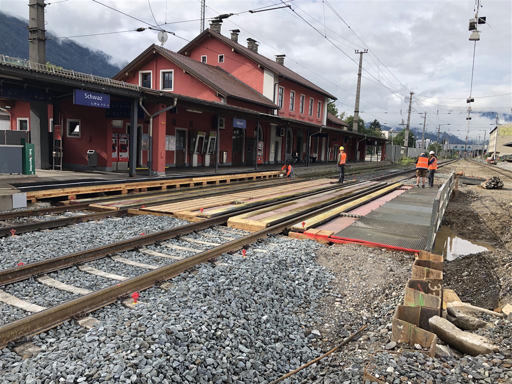 Bahnhofsumbau, Schwaz - Železniční stavby