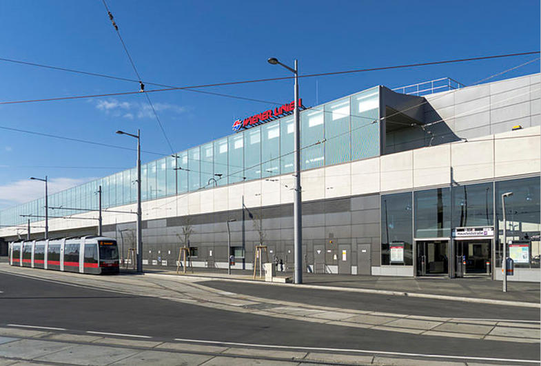 U-Bahnlinie 2, Baulos 14 - Station Hausfeldstraße - Železniční stavby