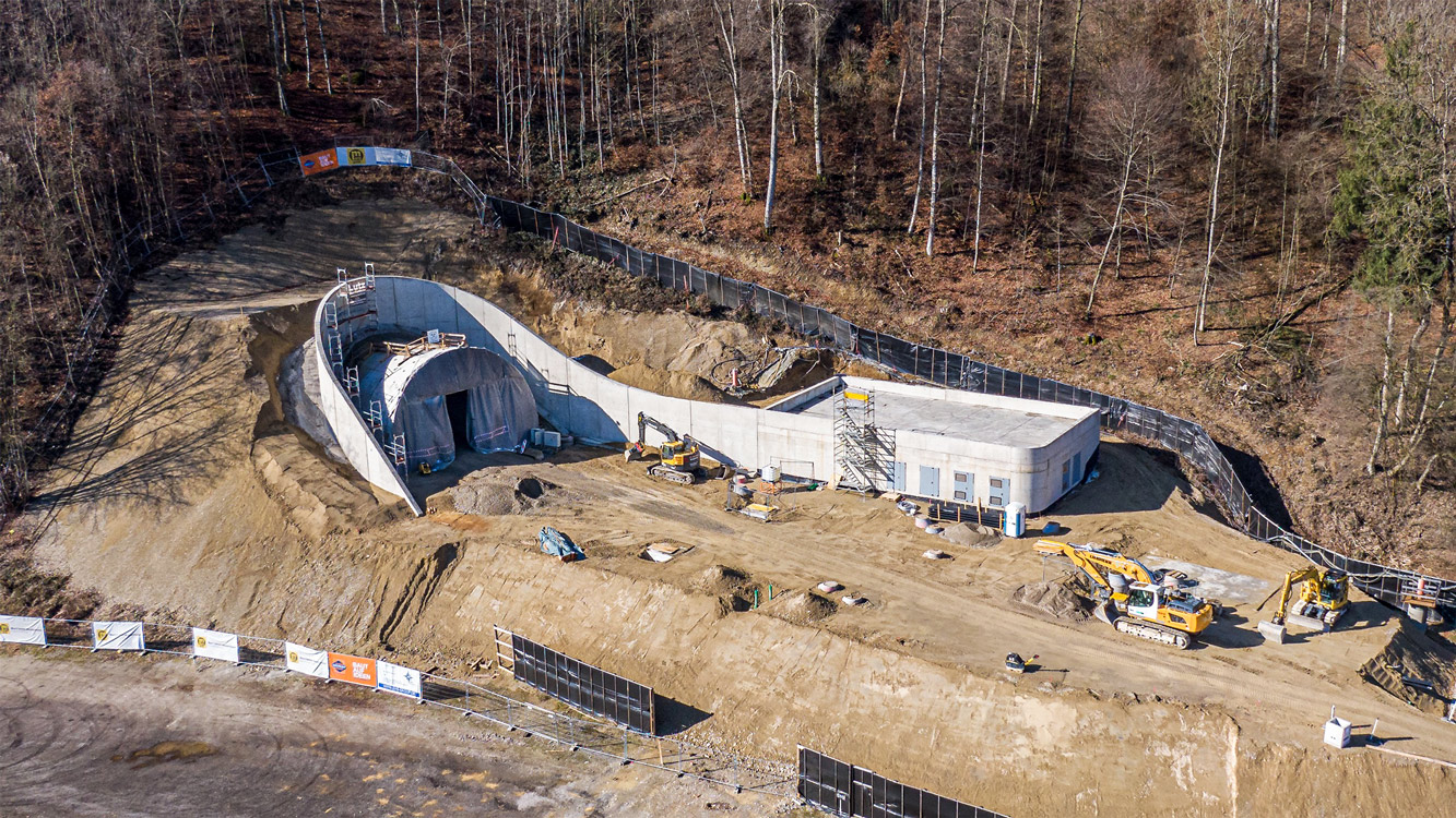 Tunnel Altenmarkt Betriebsgebäude, Trostberg - Stavby tunelů