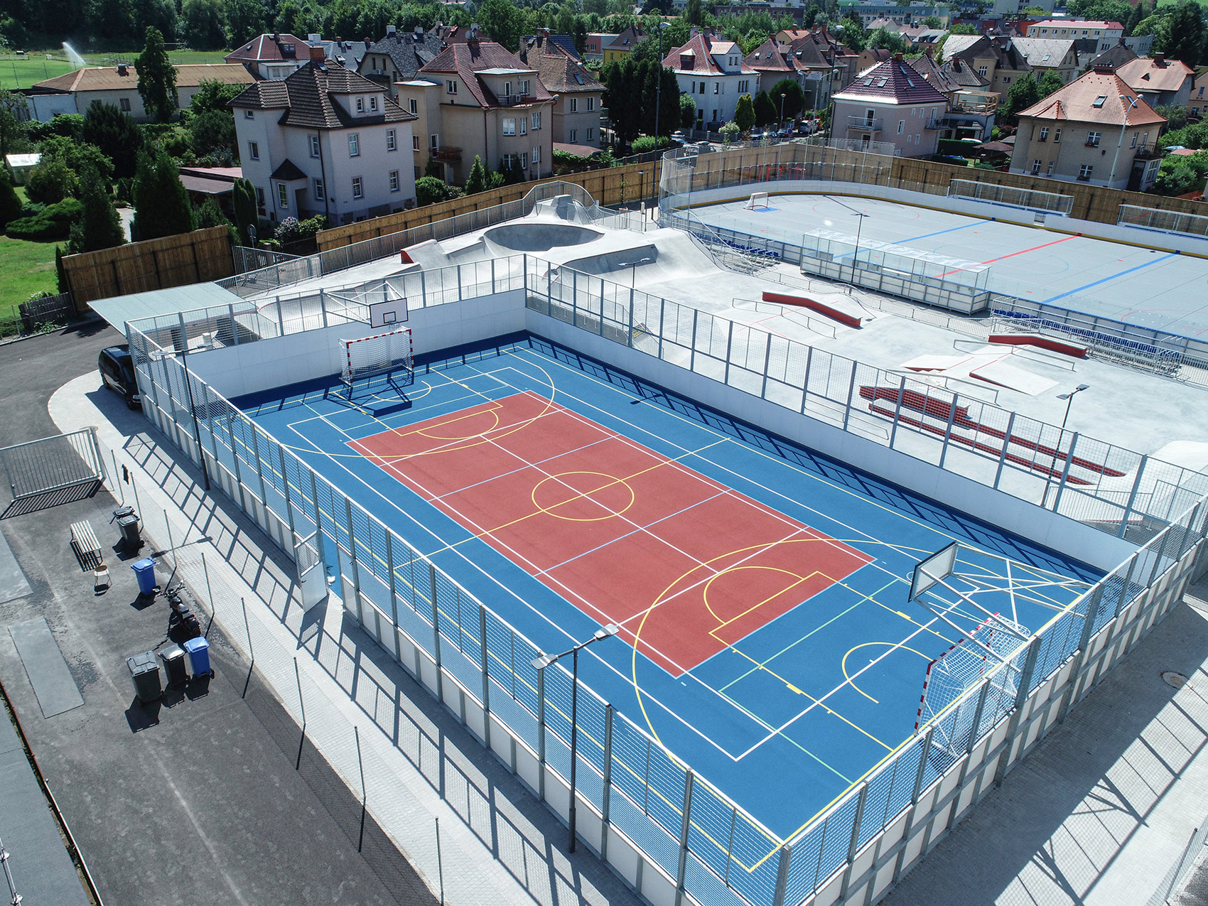 Sportovní hřiště, Děčín - Inženýrské stavby