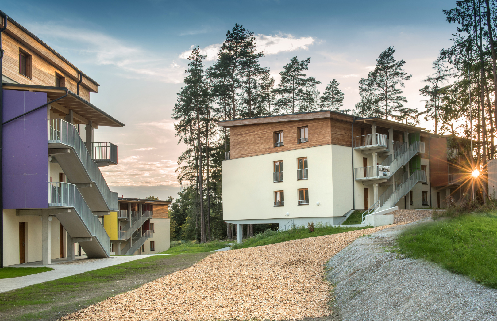 Lipno nad Vltavou – bytové domy Lipno Východ  - Pozemní stavby