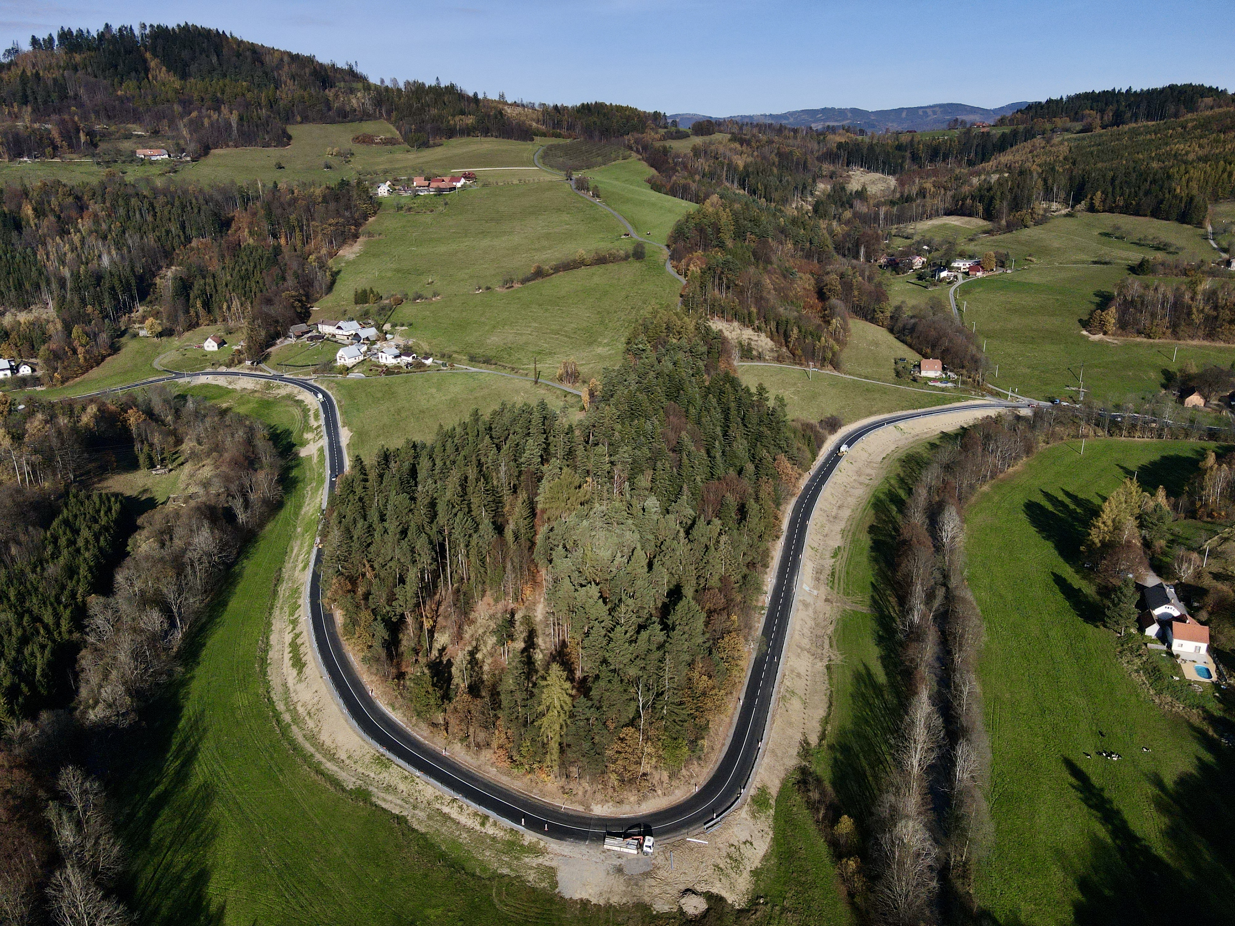 III/05726 – rekonstrukce úseku Velká Lhota – Valašská Bystřice - Stavby silnic a mostů