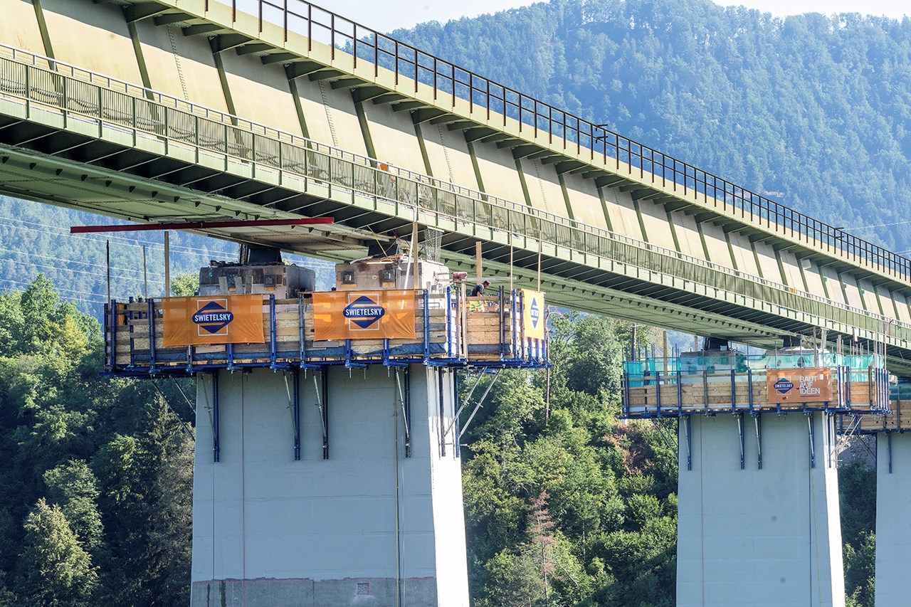 MOST JAUNTALBRÜCKE, Ruden, Rakousko 2 MOST JAUNTALBRÜCKE, Ruden, Rakousko 2