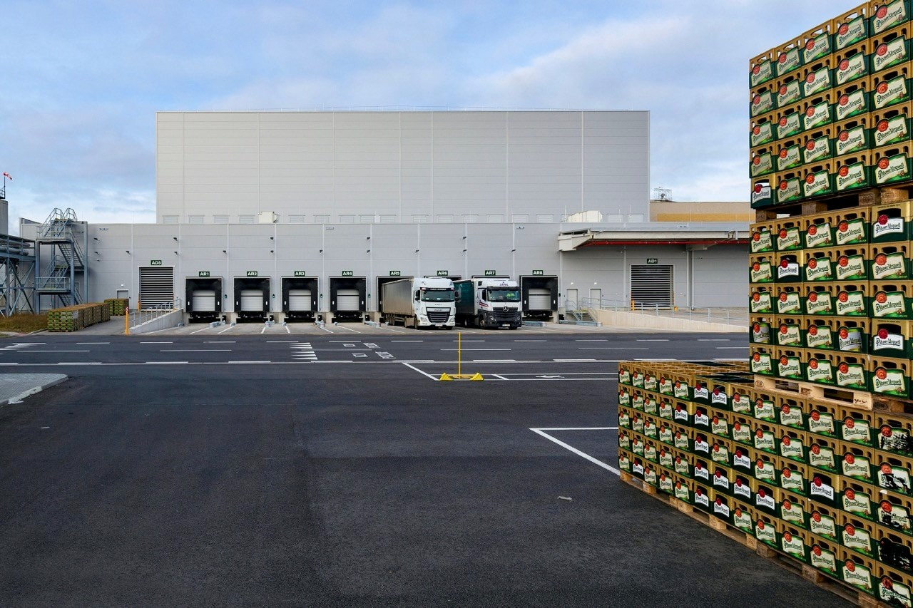 Automatizovaný sklad Plzeňského Prazdroje - Pozemní stavby Automatizovaný sklad Plzeňského Prazdroje - Pozemní stavby