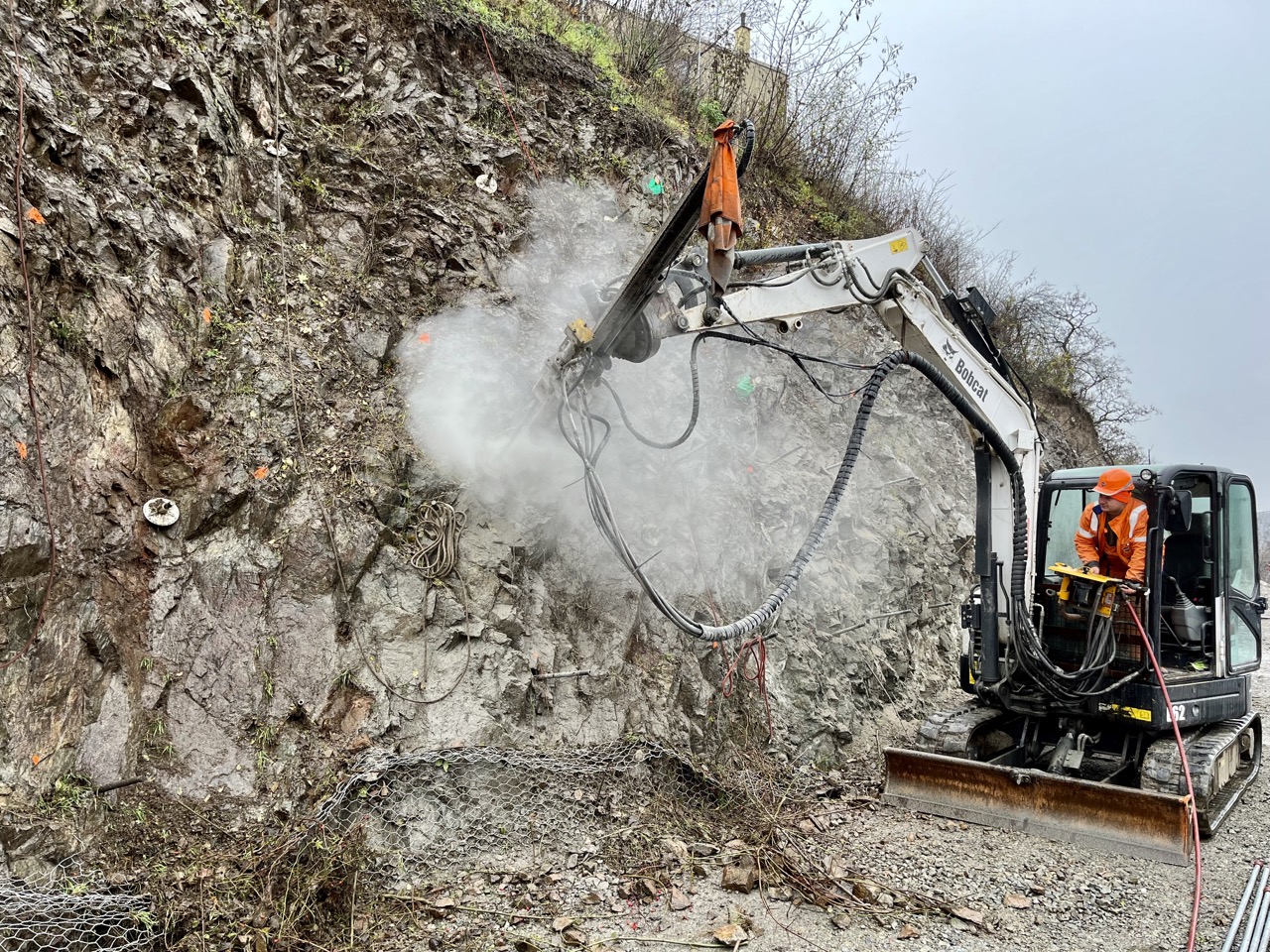 I/42 VMO Brno, Žabovřeská, sanace svahů - Inženýrské stavby