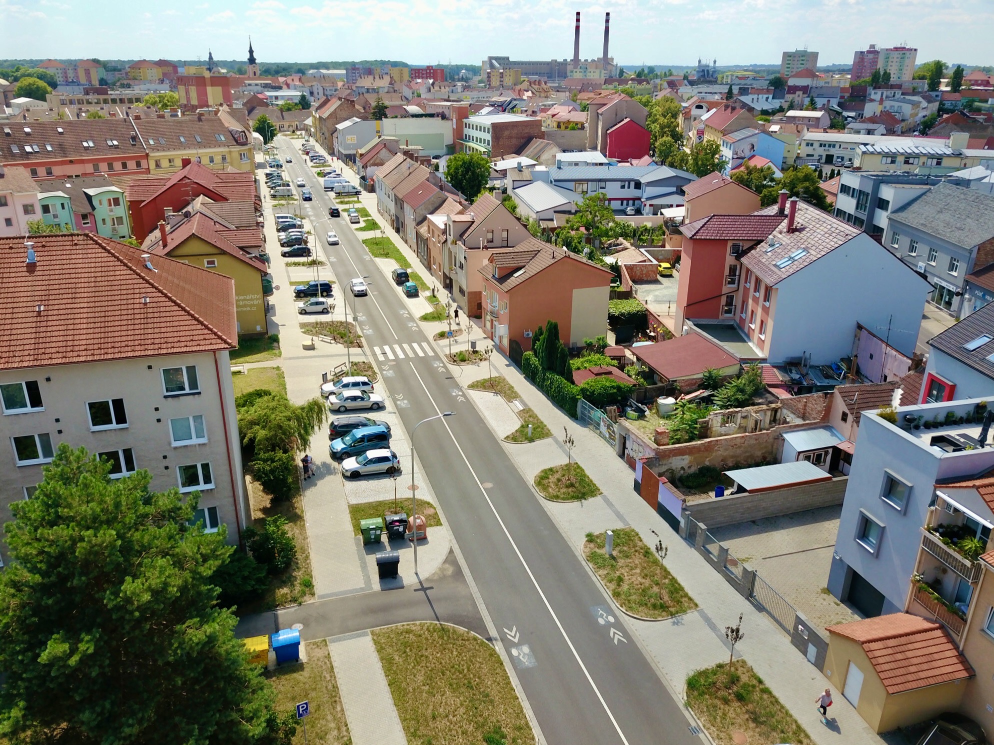 Hodonín – stavební úpravy ul. Měšťanská - Stavby silnic a mostů