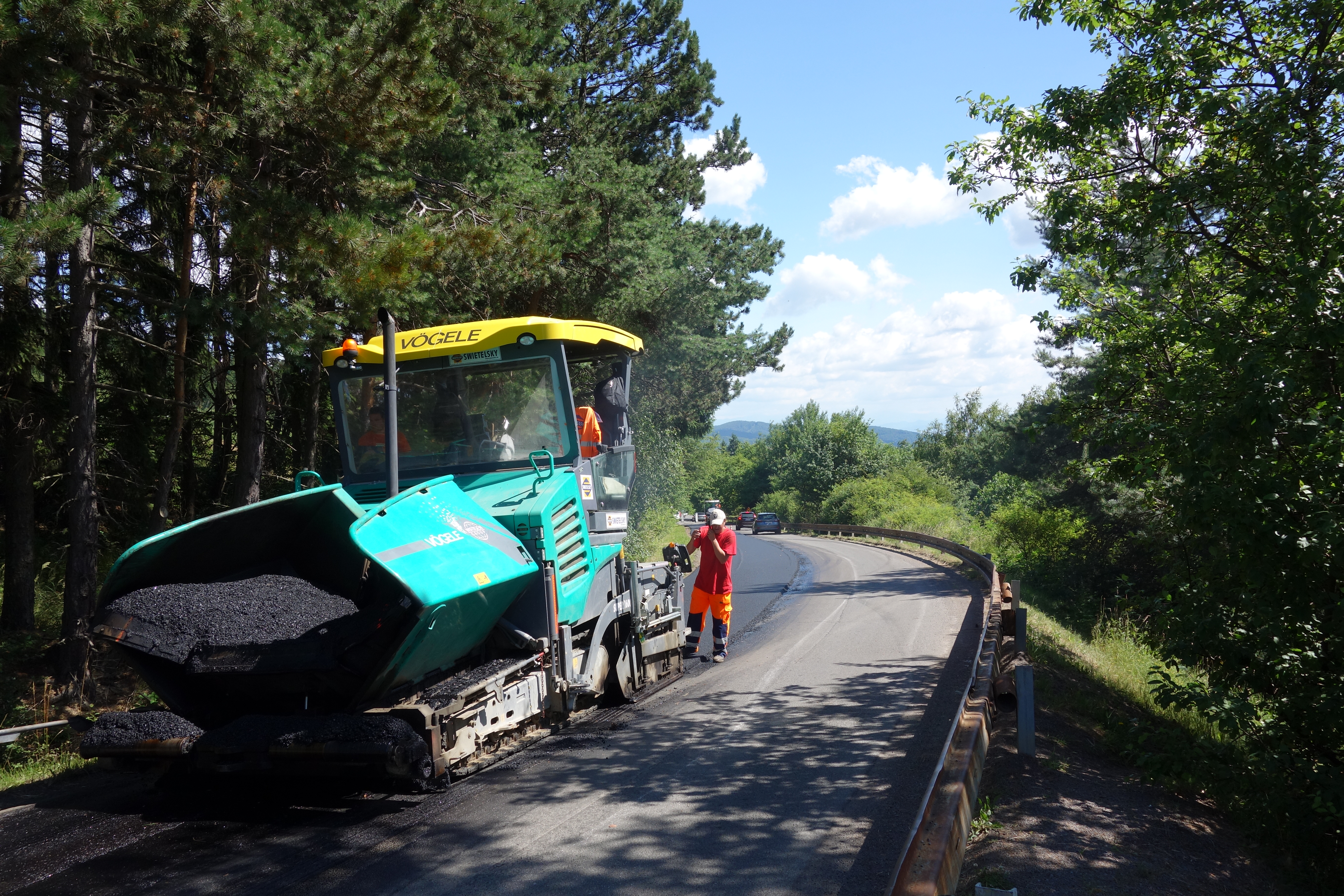 Rekonštrukcia cesty Banská Štiavnica - križovatka - Stavby silnic a mostů