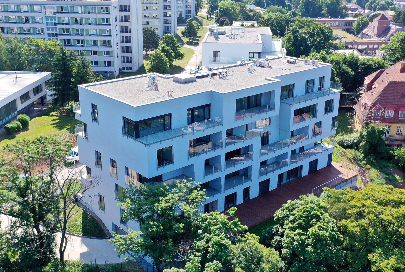 Brno-Pisárky – novostavba bytového domu Hippokrates - Pozemní stavby
