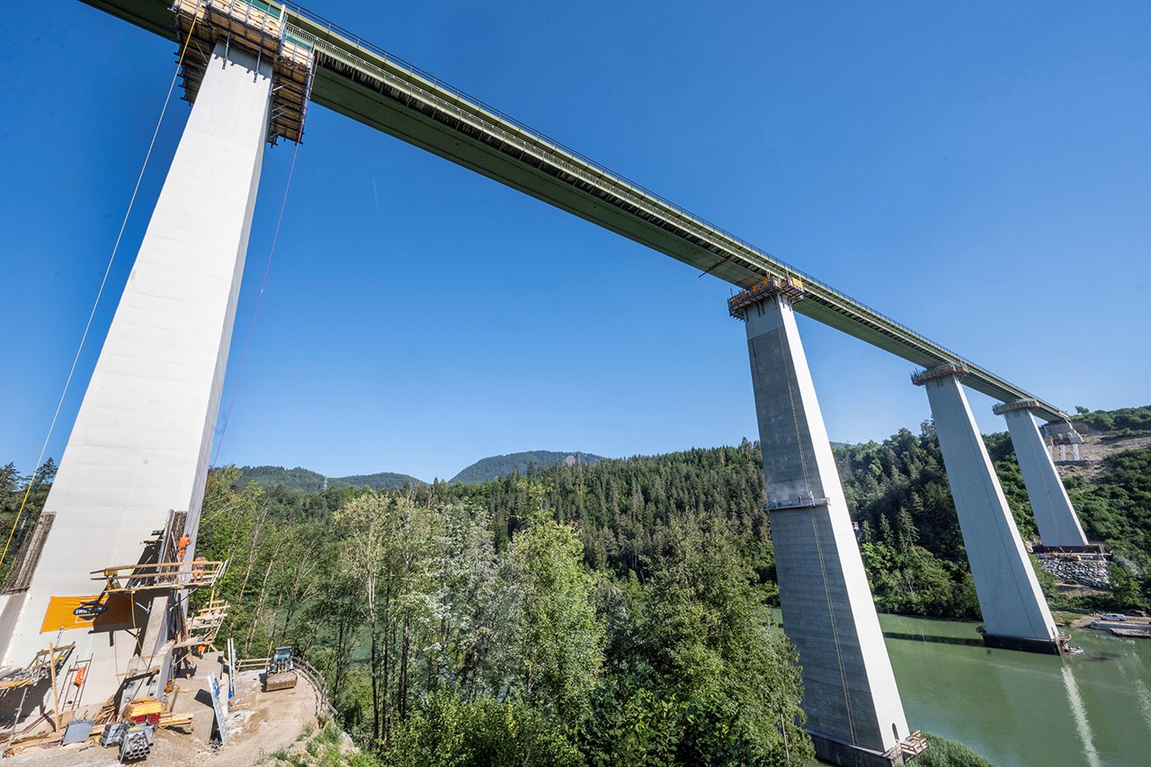 MOST JAUNTALBRÜCKE, Ruden, Rakousko 1 MOST JAUNTALBRÜCKE, Ruden, Rakousko 1
