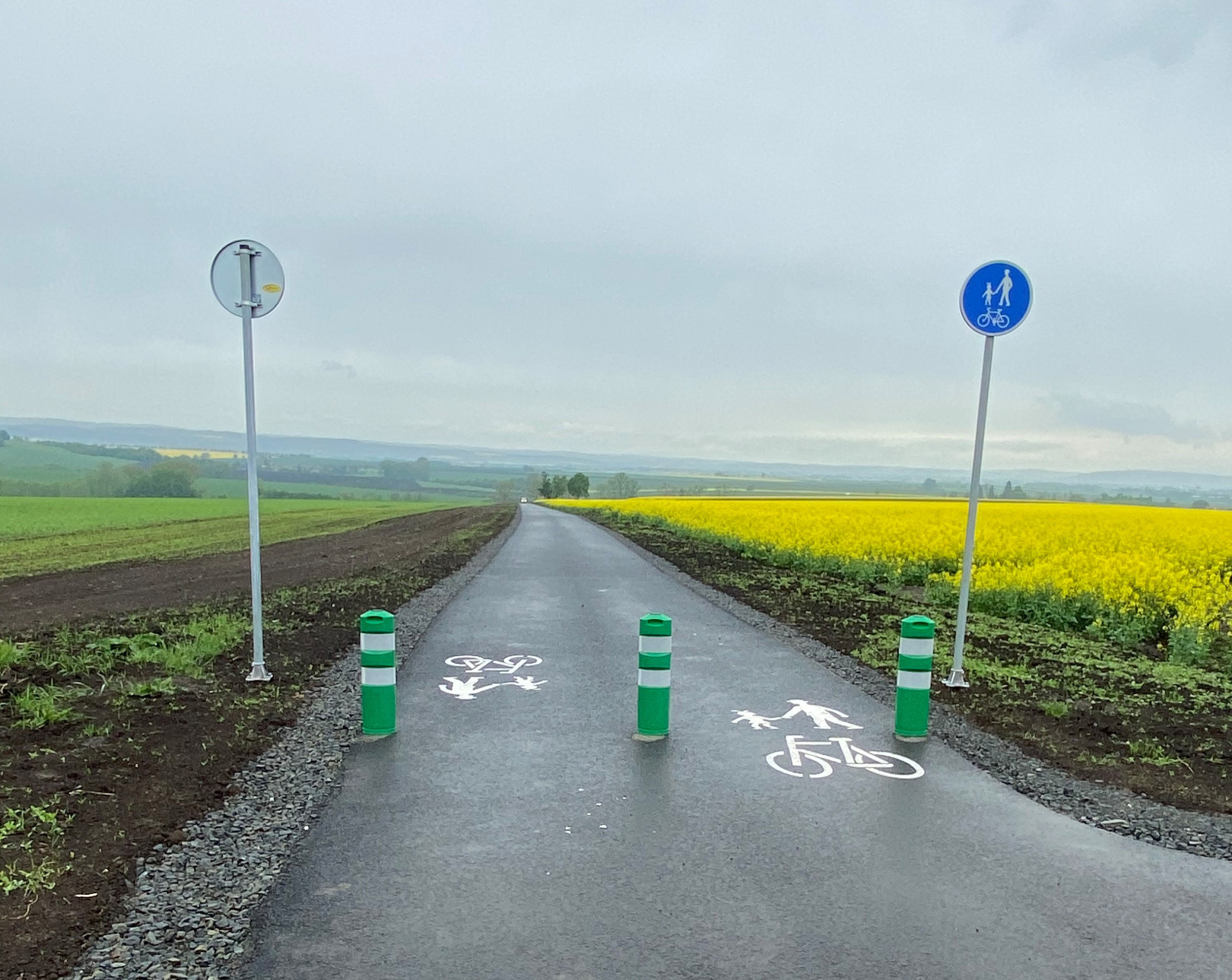 Klenovice na Hané – výstavba cyklostezky - Stavby silnic a mostů