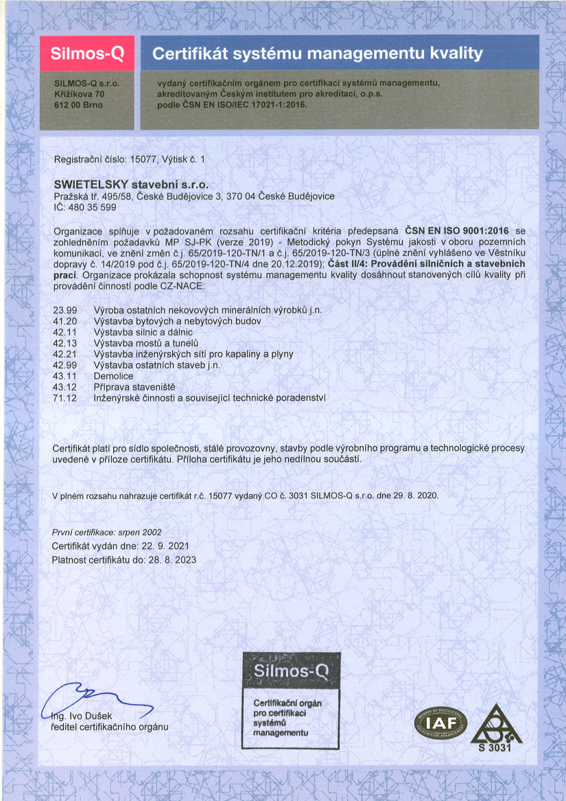 ISO 9001 202109