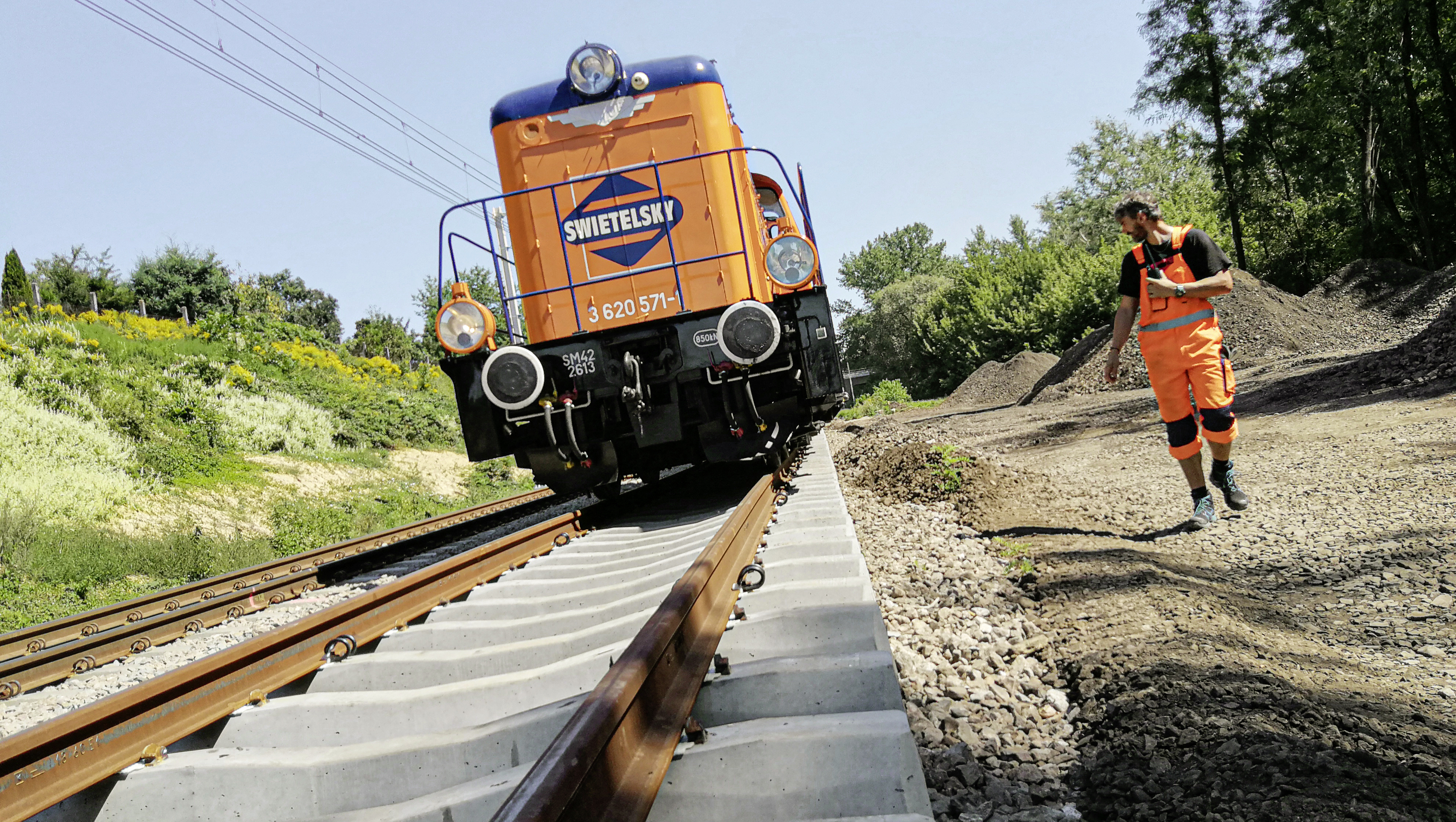 Prace budowlane na torze kolejowym, Railway 95 - Železniční stavby