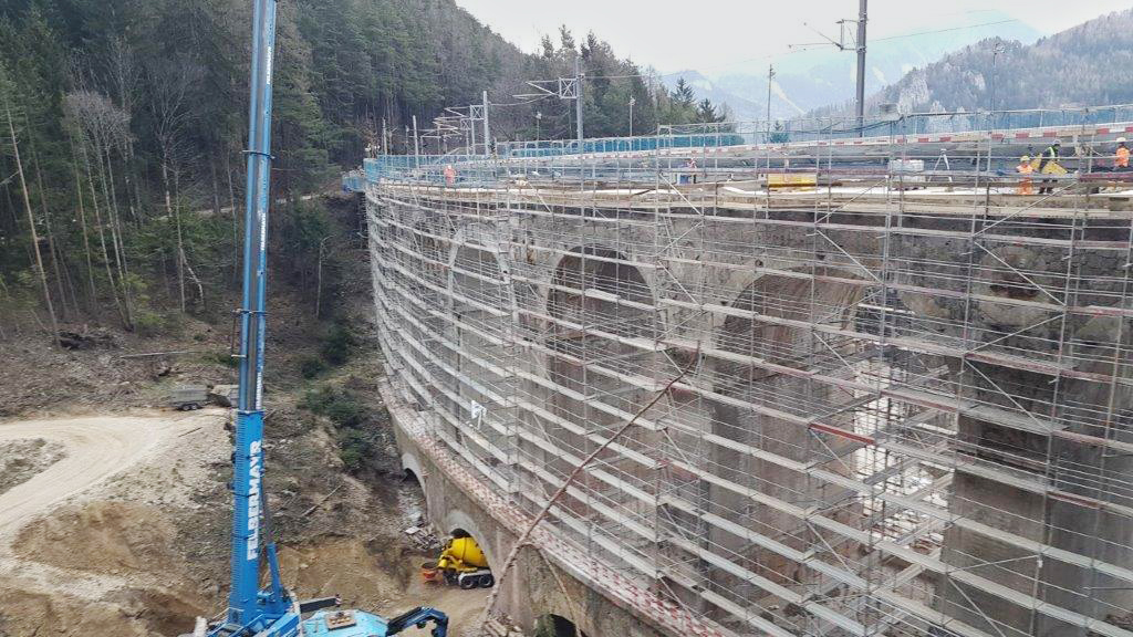 Brückenbau, Gamperl-Viadukt, Semmering - Stavby silnic a mostů