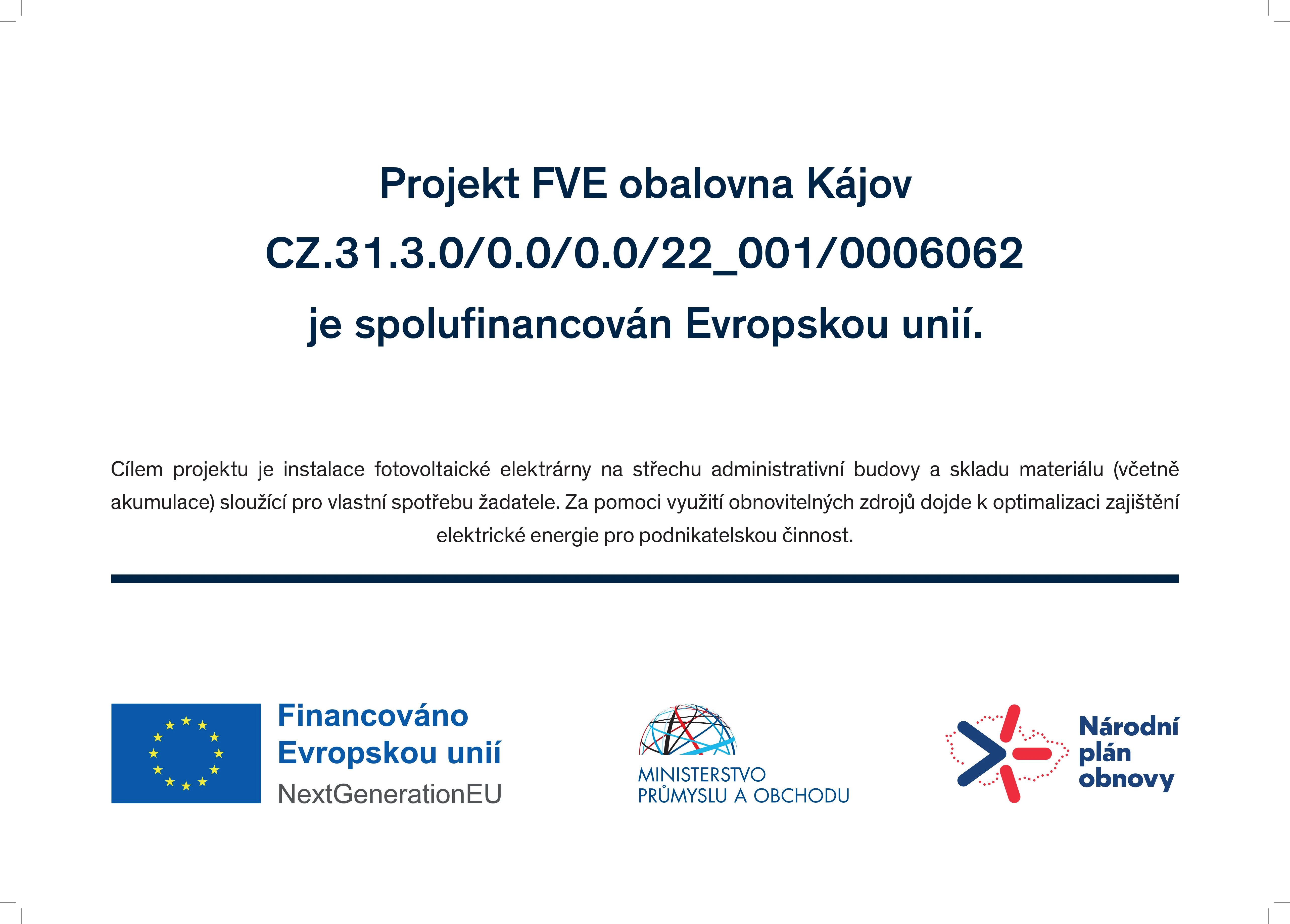 EU FVE Kajov Cedule