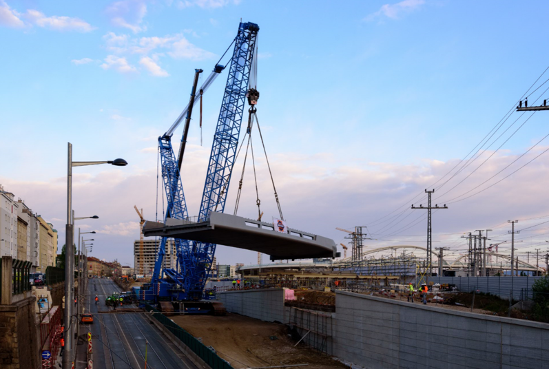 Brücke Wien Gudrunstraße - Stavby silnic a mostů