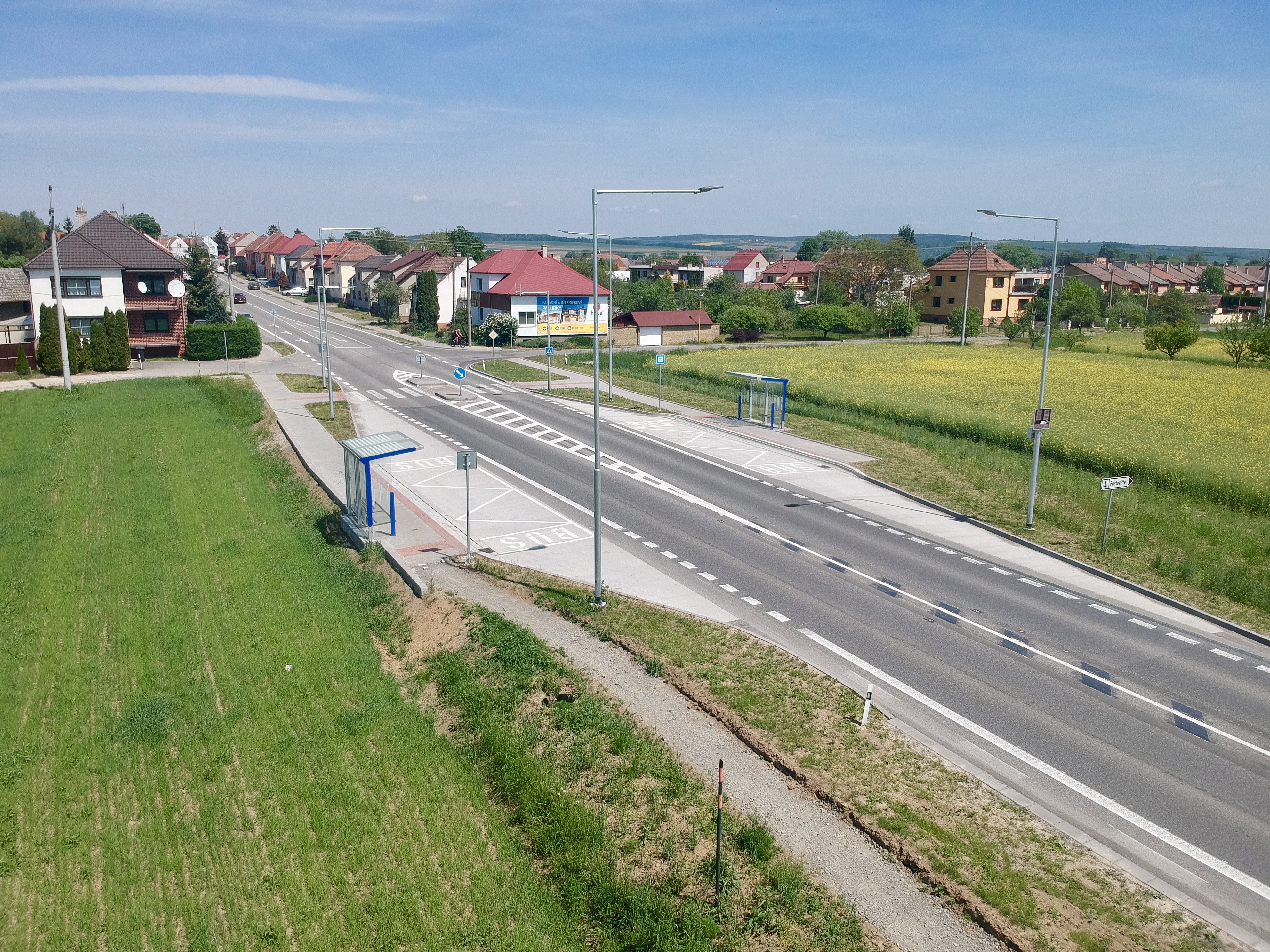 Spytihněv – autobusová zastávka - Stavby silnic a mostů